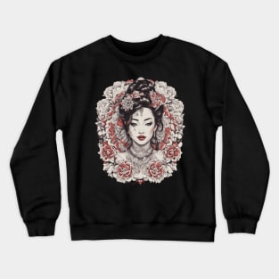 Elegance and Beauty of Asian Girl Crewneck Sweatshirt